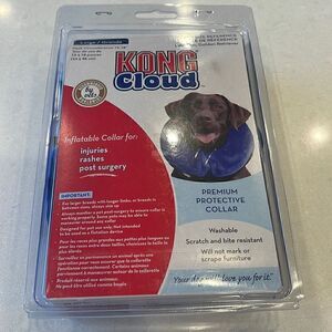 Kong cloud inflatable dog collar for injuries, rash, post surgery. New in box.